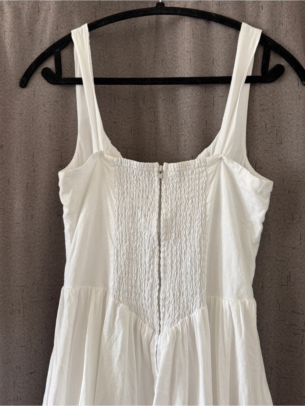Reformation Balia Linen Midi Dress in White - Picture 5 of 6